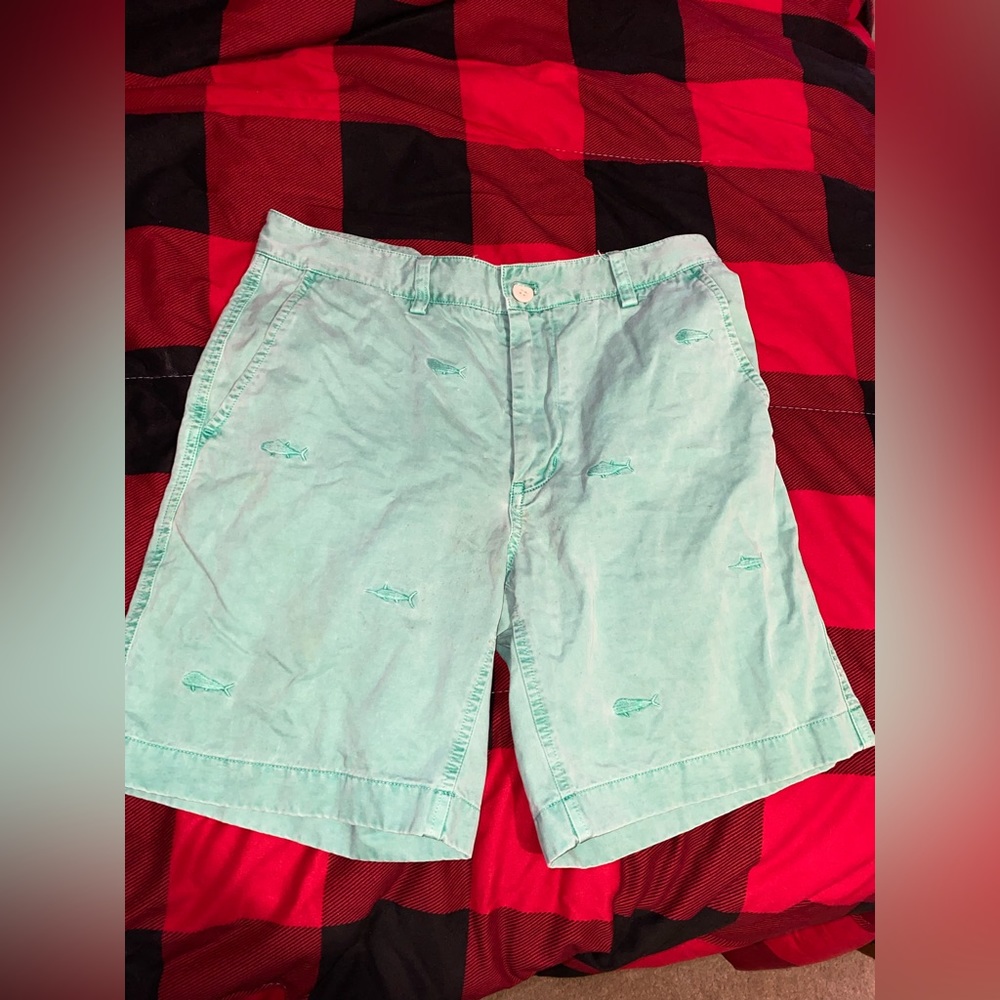 vineyard vines shorts, mint green color size 30